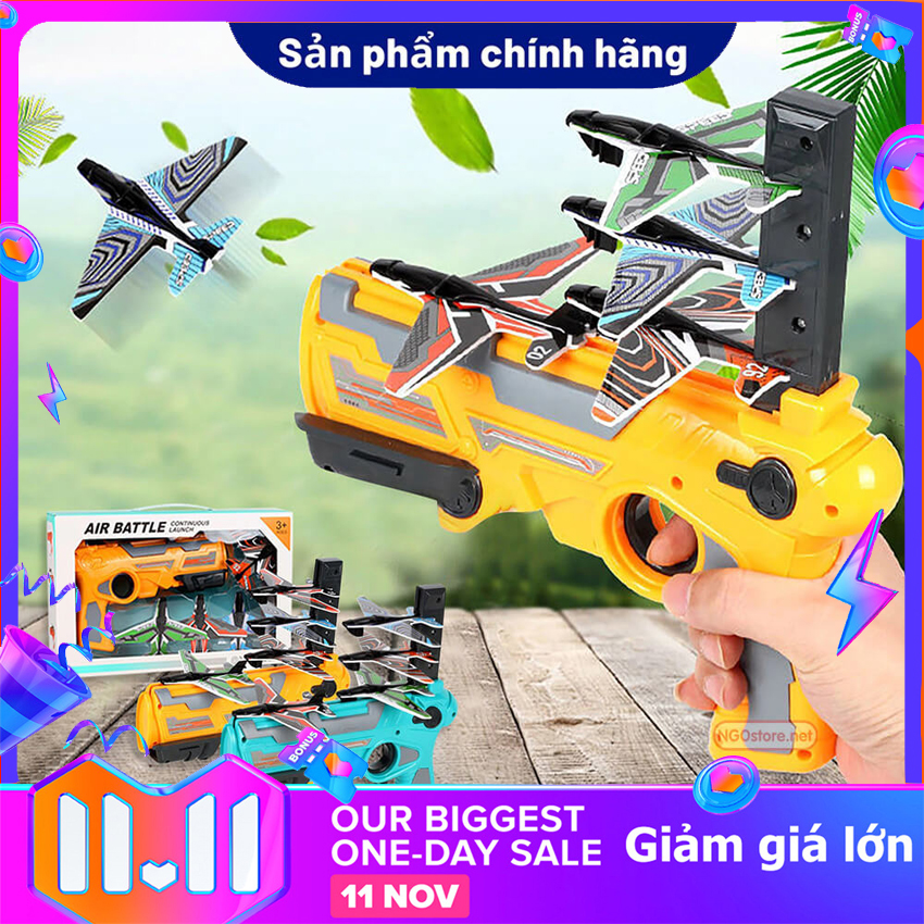 Sung đồ chơi - Đồ chơi sung phóng máy bay cho trẻ em