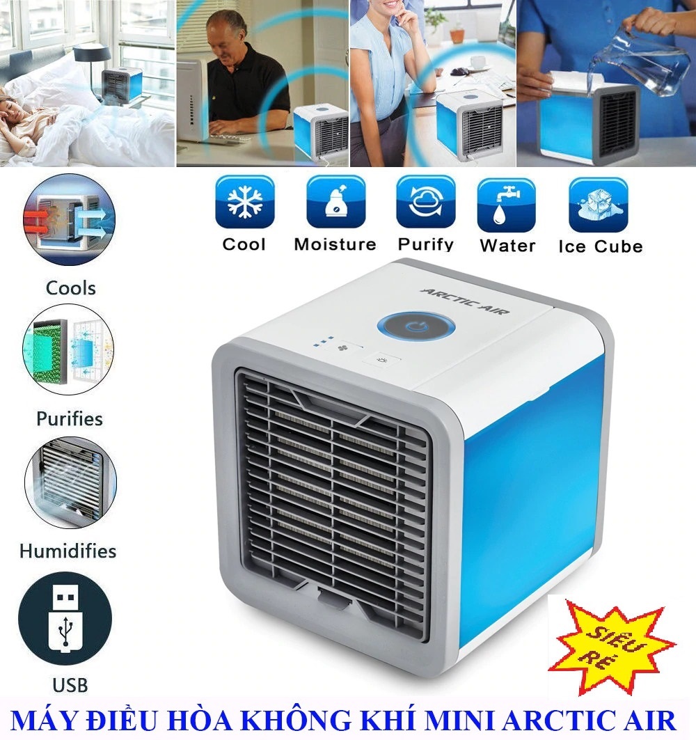 Giá Siêu Sốc Quạt Đá Điều Hòa Hơi Nước Mini Để Bàn
