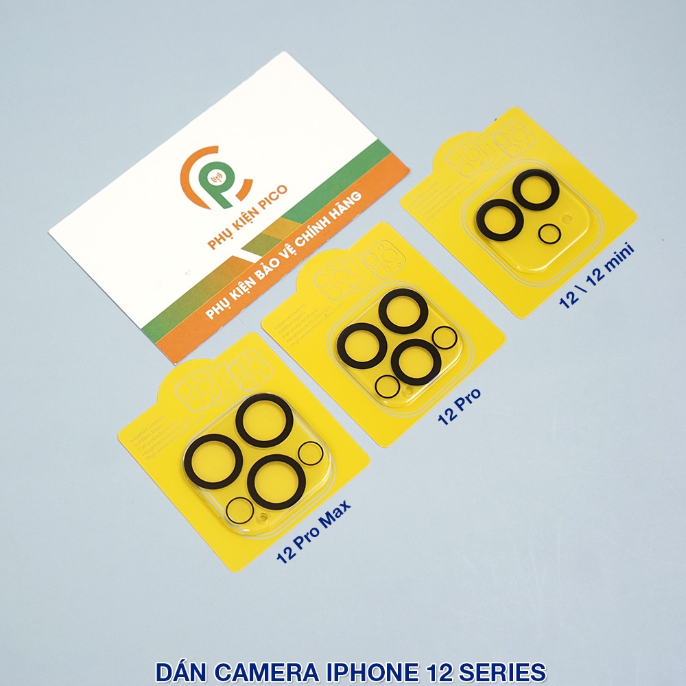 Dán camera iPhone 12 / 12 Pro Max full cụm - Dán bảo vệ camera 12 Pro Max độ cứng 9H chống trầy xước, va đập - Dán Bảo Vệ Ống Kính iPhone 12