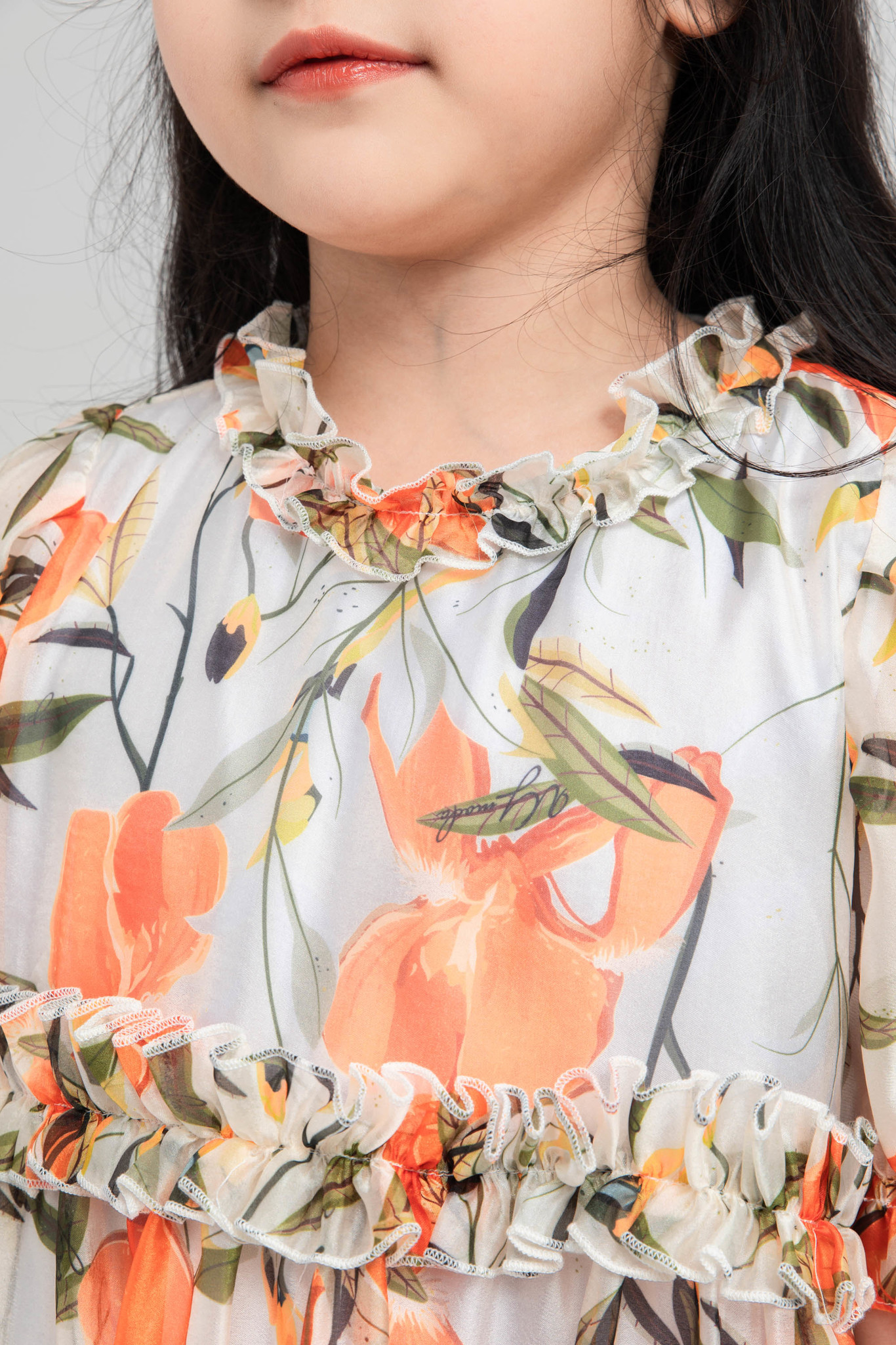 Đầm voan bé gái IVY moda MS 48G1225