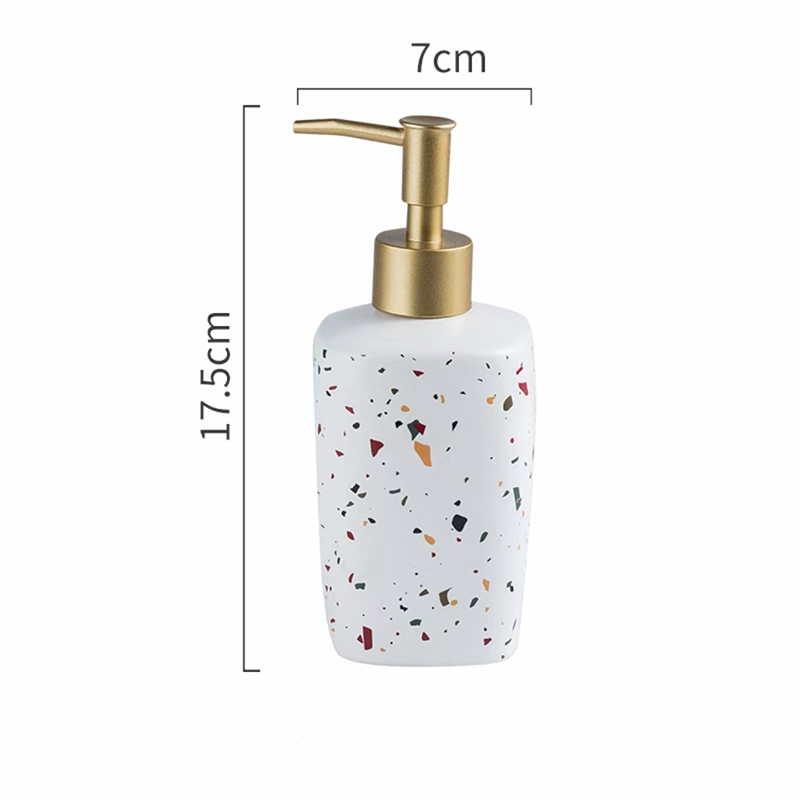 Bình đựng xà phòng, nước rửa tay bằng gốm sứ hoạ tiết xà cừ