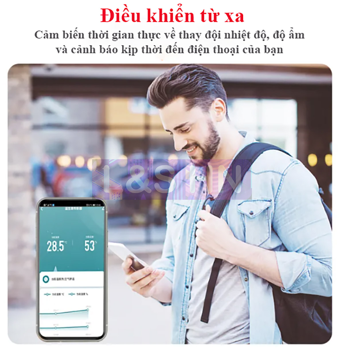 Cảm biến nhiệt độ/độ ẩm TUYA Zigbee/Wifi