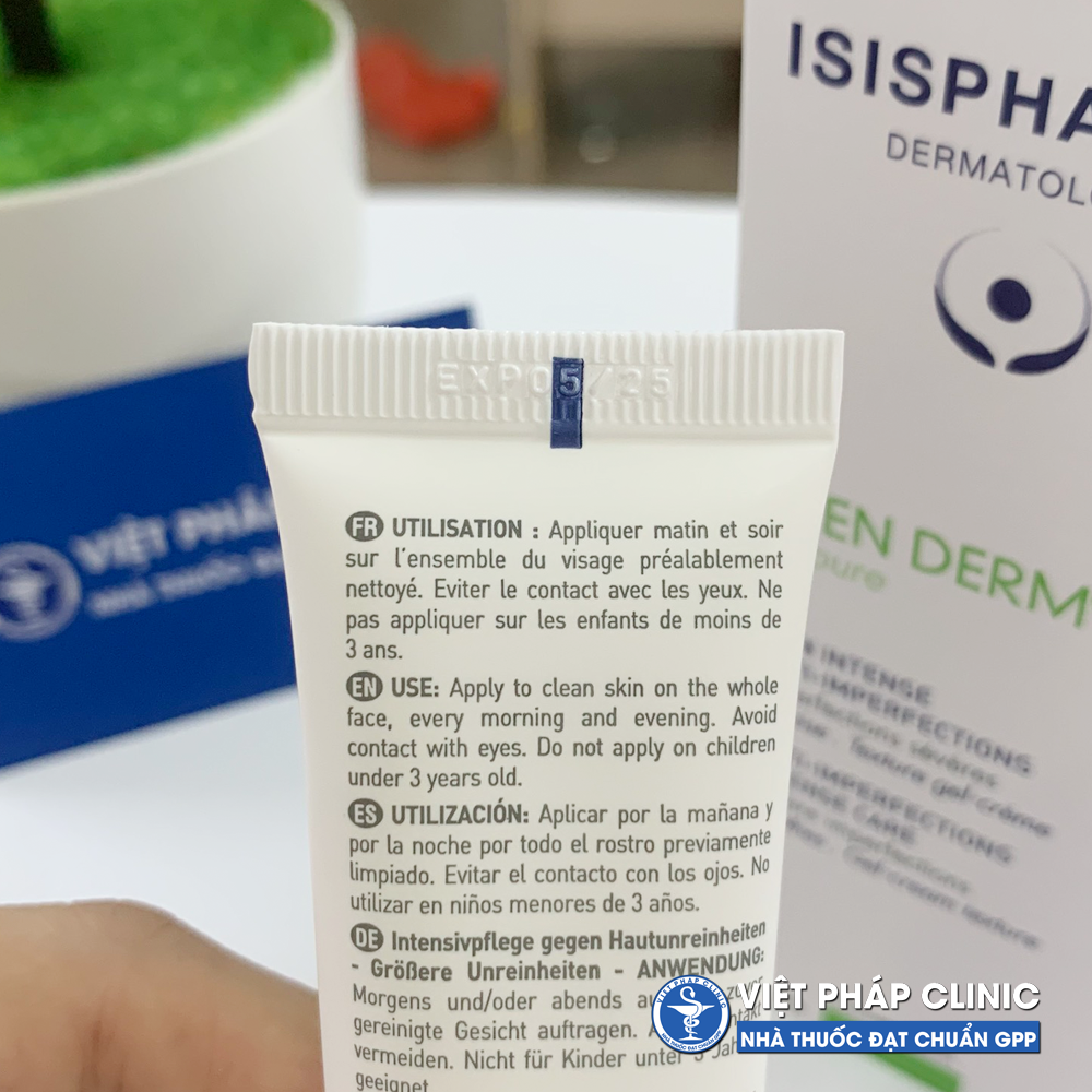 Kem giảm mụn trứng cá Isispharma TeenDerm Alpha Pure 30ml