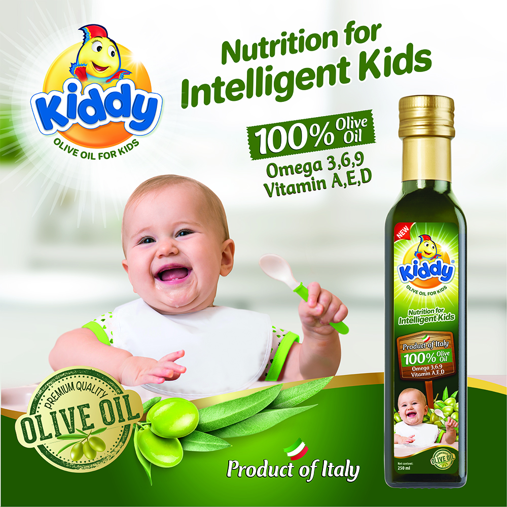 [Combo 2 Chai] Dầu ăn Kiddy dinh dưỡng OLIVE cho bé 250ml