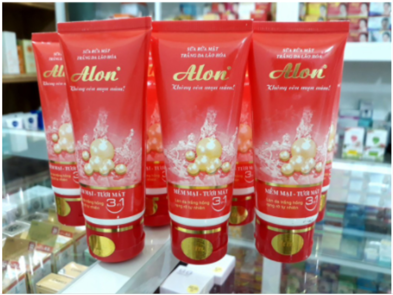 Sữa rửa mặt trắng da Alon 50g