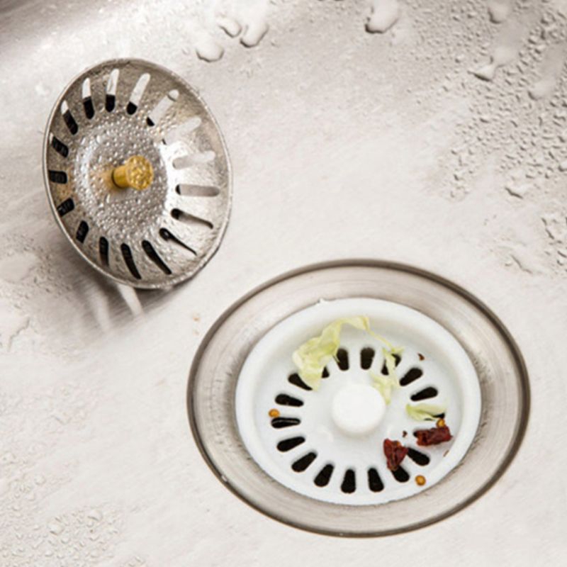 Stainless Steel Dishwasher Strainer - Curved Drain Cover Shape, With Handle