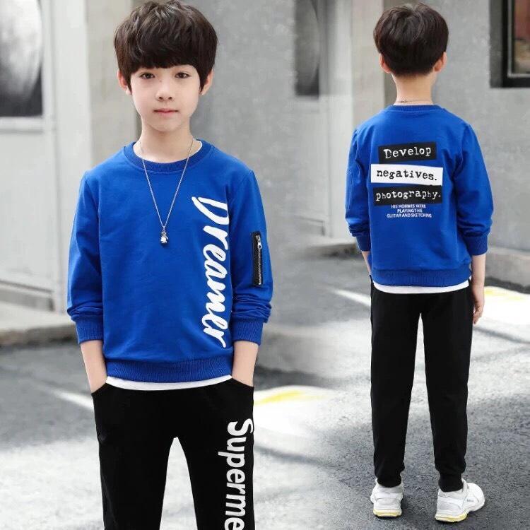 Bộ bé trai DR thun cotton xinh mát cực chất 22-58Kg - Hàng VNXK Nhật Bản
