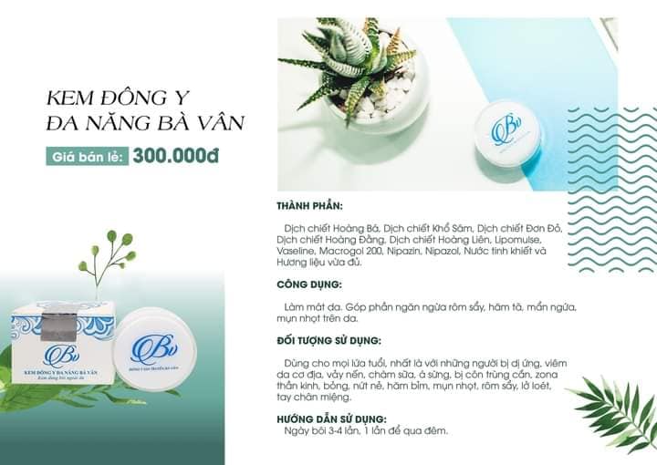 [CHÍNH HÃNG] Kem Đa Năng Bà Vân, Khắc Phục Các Vấn Đề Về Da