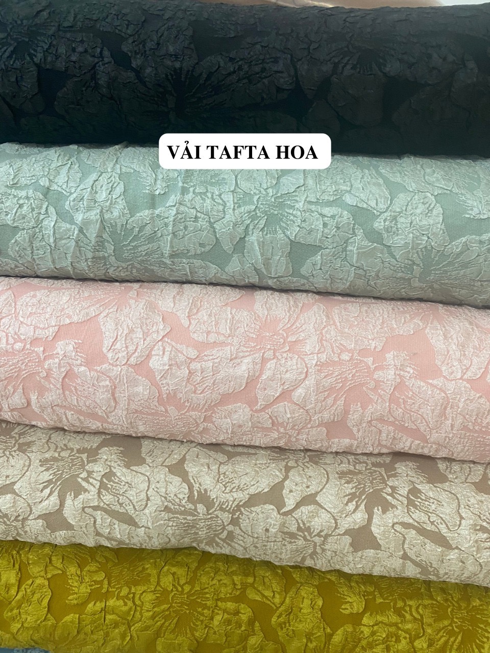 Vải Gấm Tafta Hoa 2023
