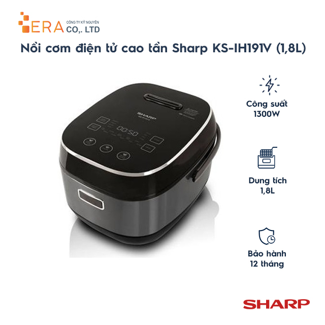 Nồi cơm điện cao tần Sharp KS-IH191V 1.8 Lít