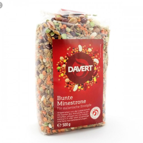Hạt tổng hợp các loại đậu hữu cơ Davert (500g)