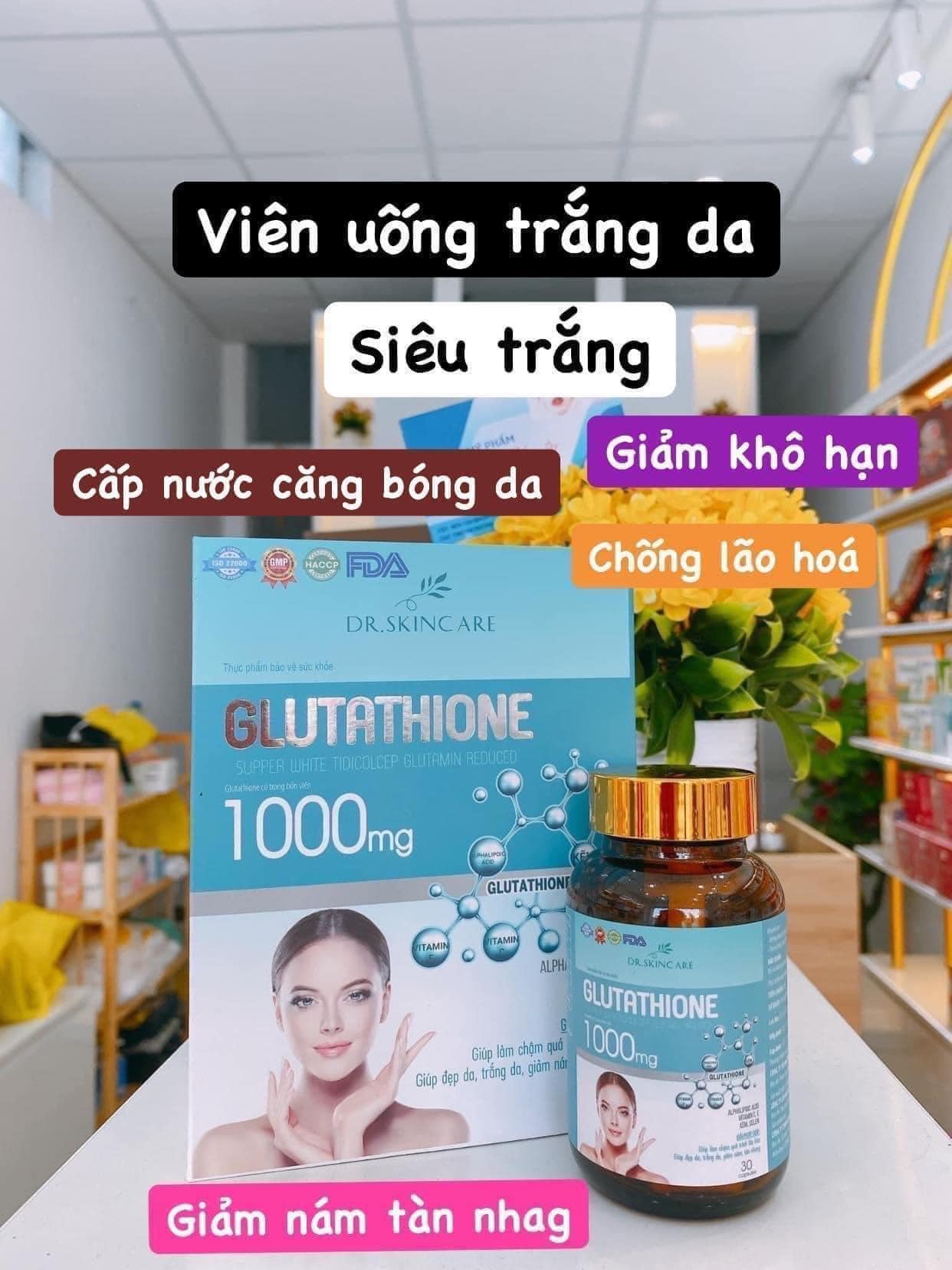 Viên Uống Trắng Da GLUTATHIONE 1000MG