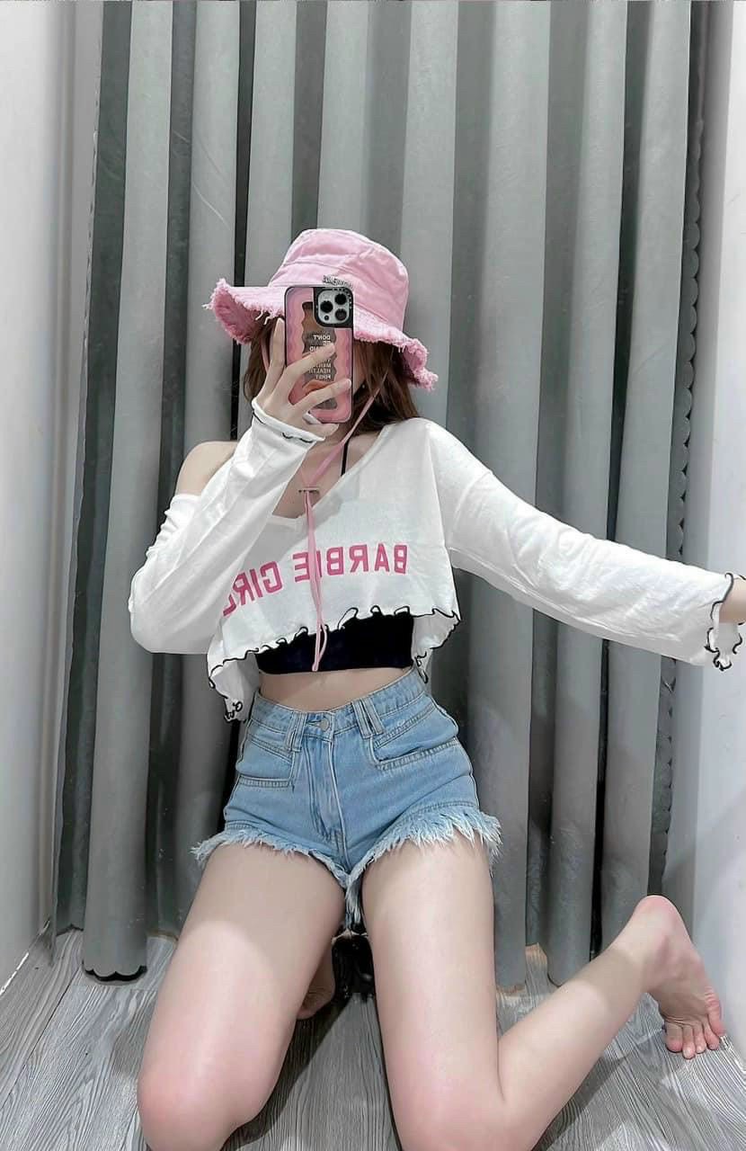 Áo thun tăm 2 món mẫu siêu dễ thương.