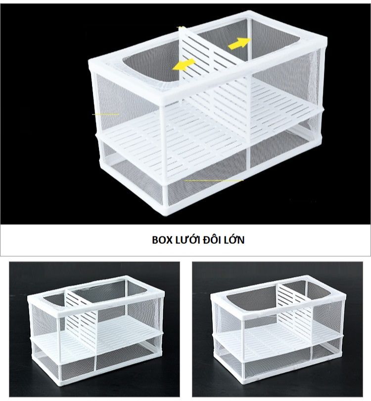 Box Lưới - Lồng Cách Ly, Dưỡng Cá Tép Bằng Vải Lưới