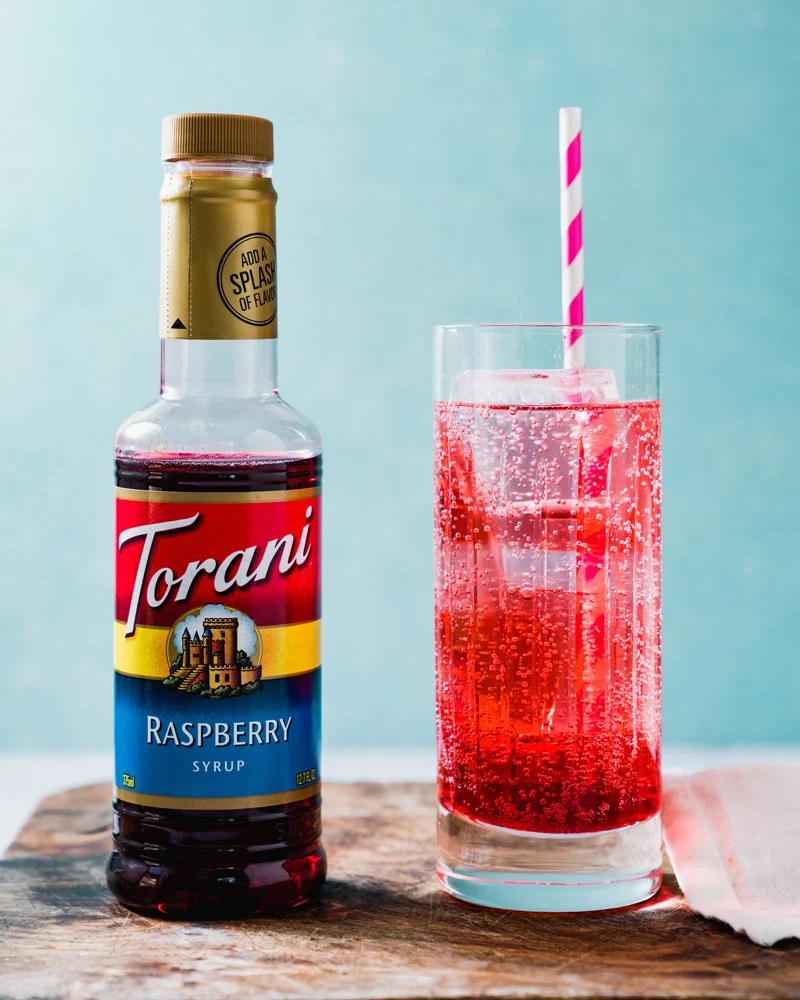(SIZE NHỎ) Torani Classic Siro Pha Chế Vị Phúc Bồn Tử Raspberry Syrup 375ml Mỹ