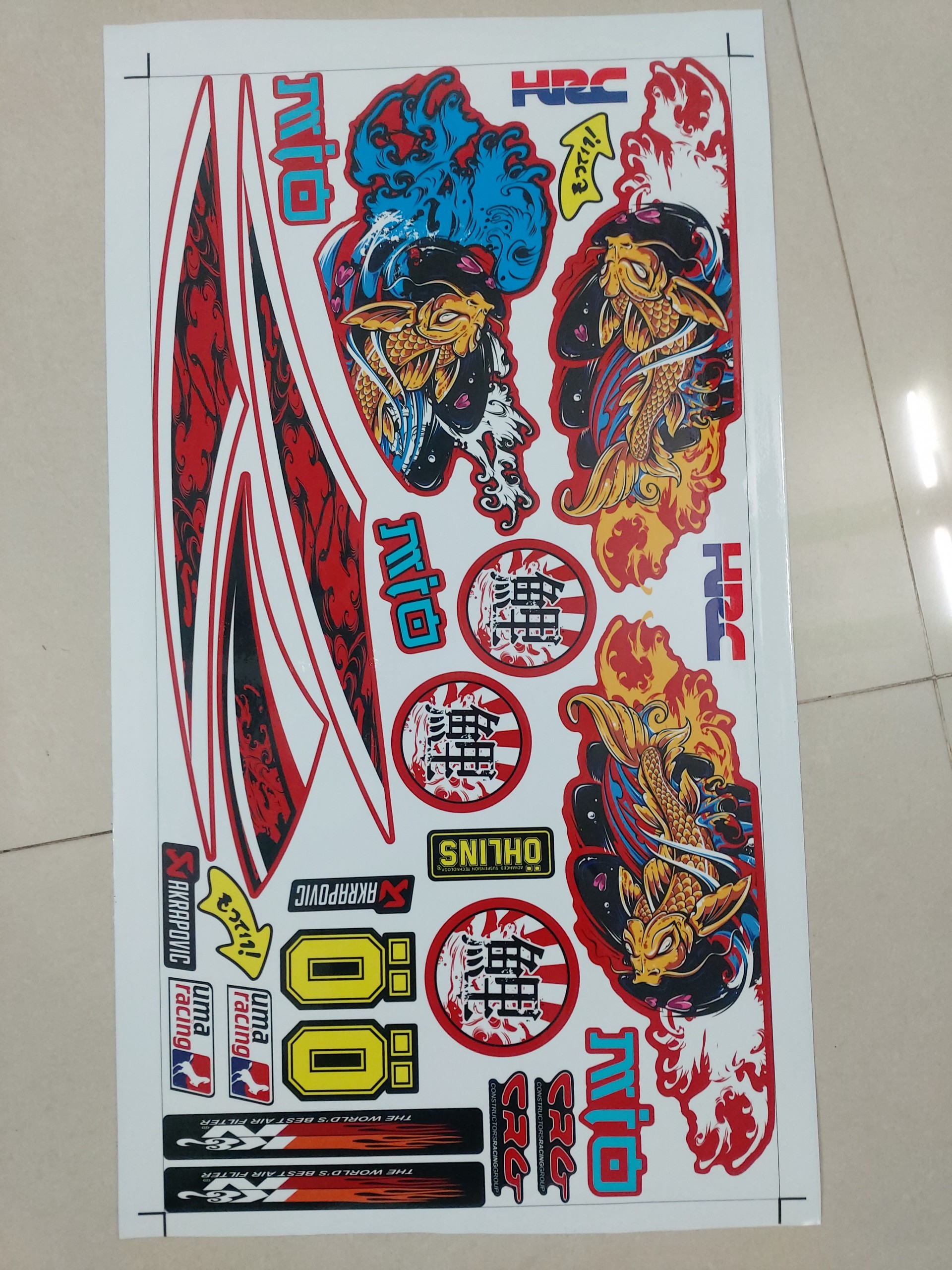 Tem xe mio yamaha cá chép