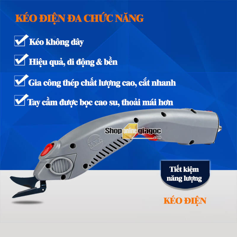 Kéo Cắt Vải Dùng Điện Cầm Tay MYX