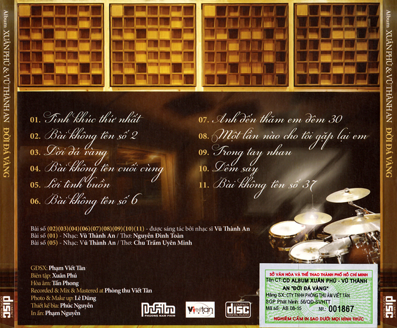 bộ 6 Đĩa CD tình khúc Vũ Thành An 1
