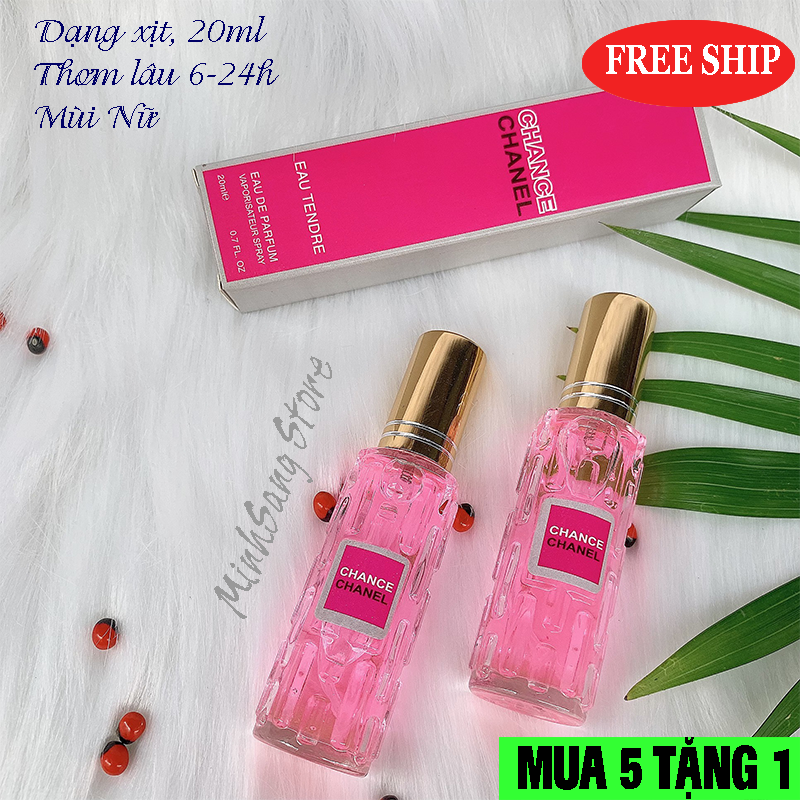 NƯỚC HOA NỮ CHANCE HỒNG 20ML LƯU HƯƠNG 6-12H