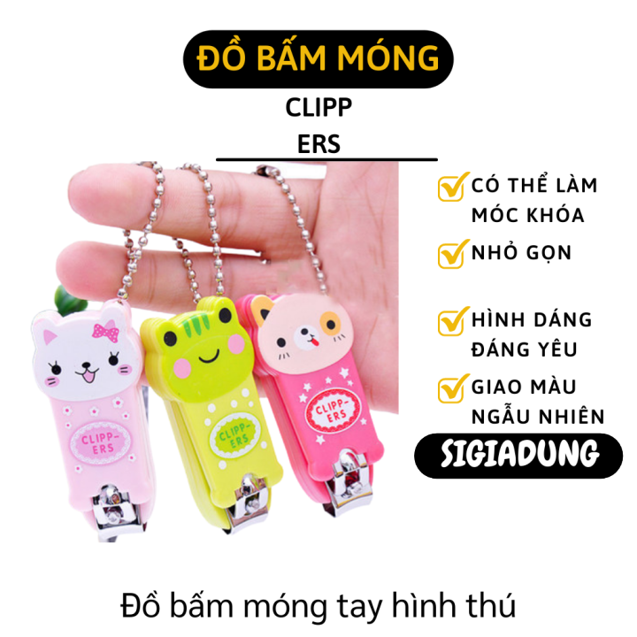 Bấm móng tay - Móc khóa bấm móng tay móng chân hình thú dễ thương có quai đeo tiện dụng - Bấm móng tay dễ thương