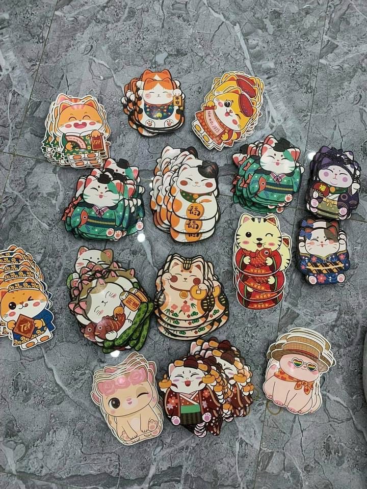 Bao lì xì chibi 2023🧧🧧🧧 1 xấp 10 cái