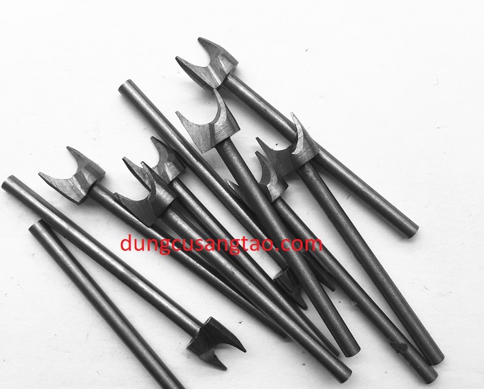 Điêu khắc gỗ hình cầu cán 3mm (trọn bộ 5 mũi)