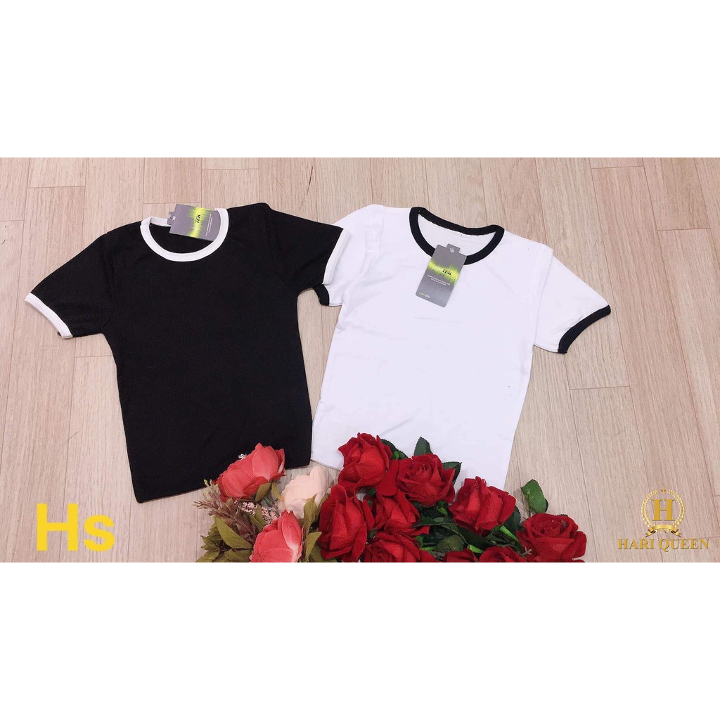 Áo croptop bozip cổ viền HSU0320