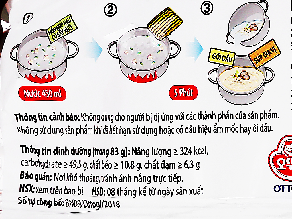 Combo 5 Gói Mì Tương Đen Bắc Kinh Otoki 83g