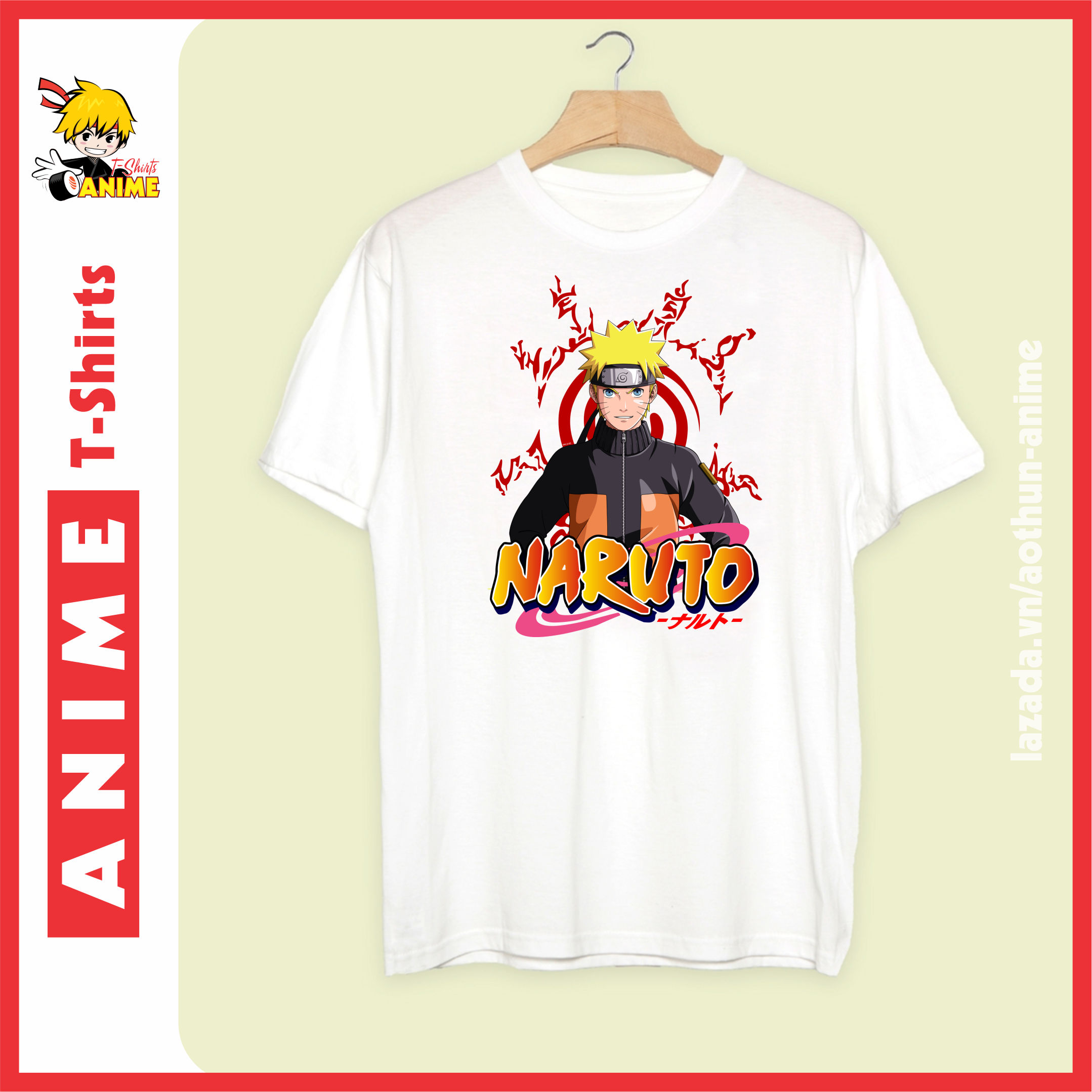 Áo thun Anime in hình Naruto Shippuden