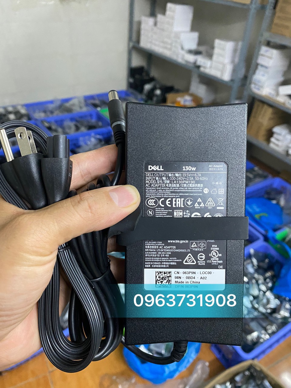 Sạc Dell Inspiron 7559 7559 130W 19.5V-6.7A zin tháo máy