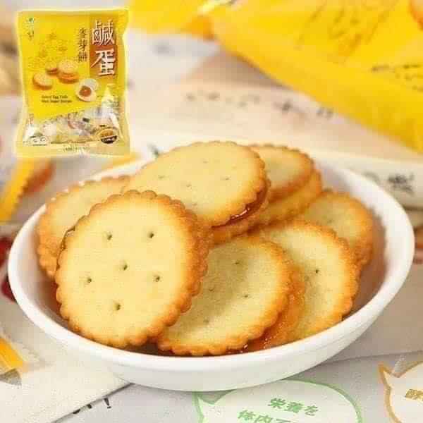 Bánh quy trứng muối Đài Loan 500 gram (Bánh quy trứng muối 500gram)