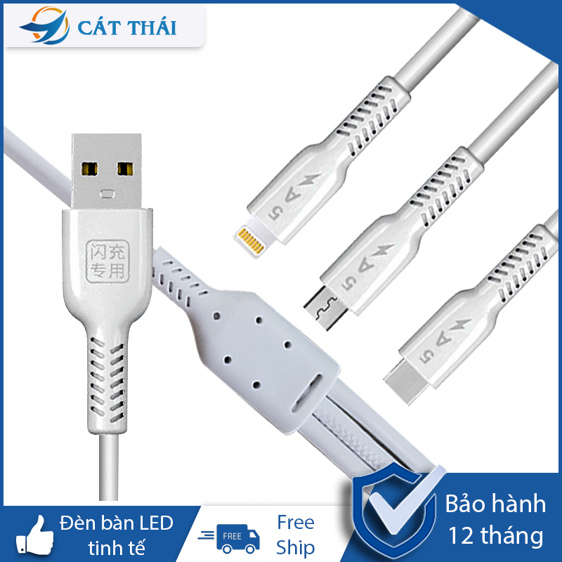 Cáp sạc dữ liệu 3 in 1 tiện lợi Type