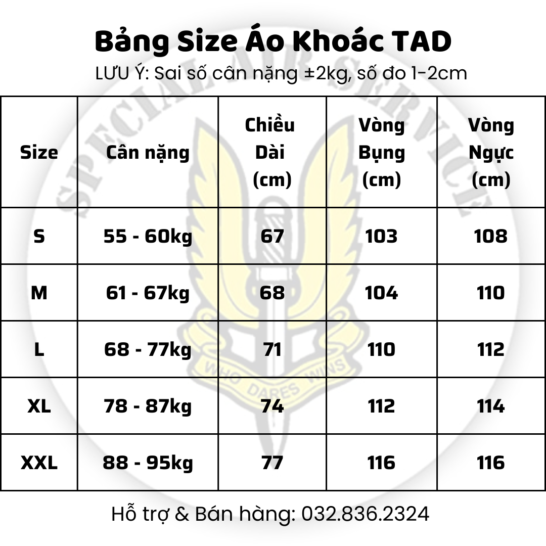 Áo Khoác Chiến Thuật TAD, Áo Khoác Tactical Lót Nỉ Vải Trượt Nước