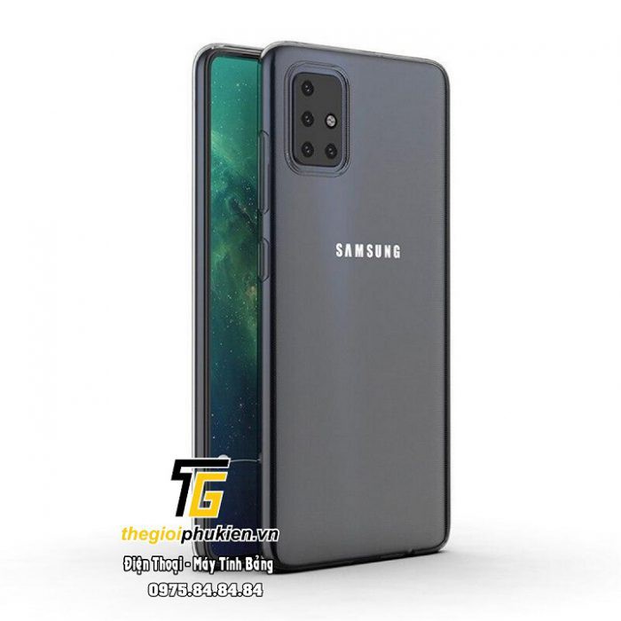 Ốp lưng Samsung Galaxy M51 silicon dẻo trong suốt