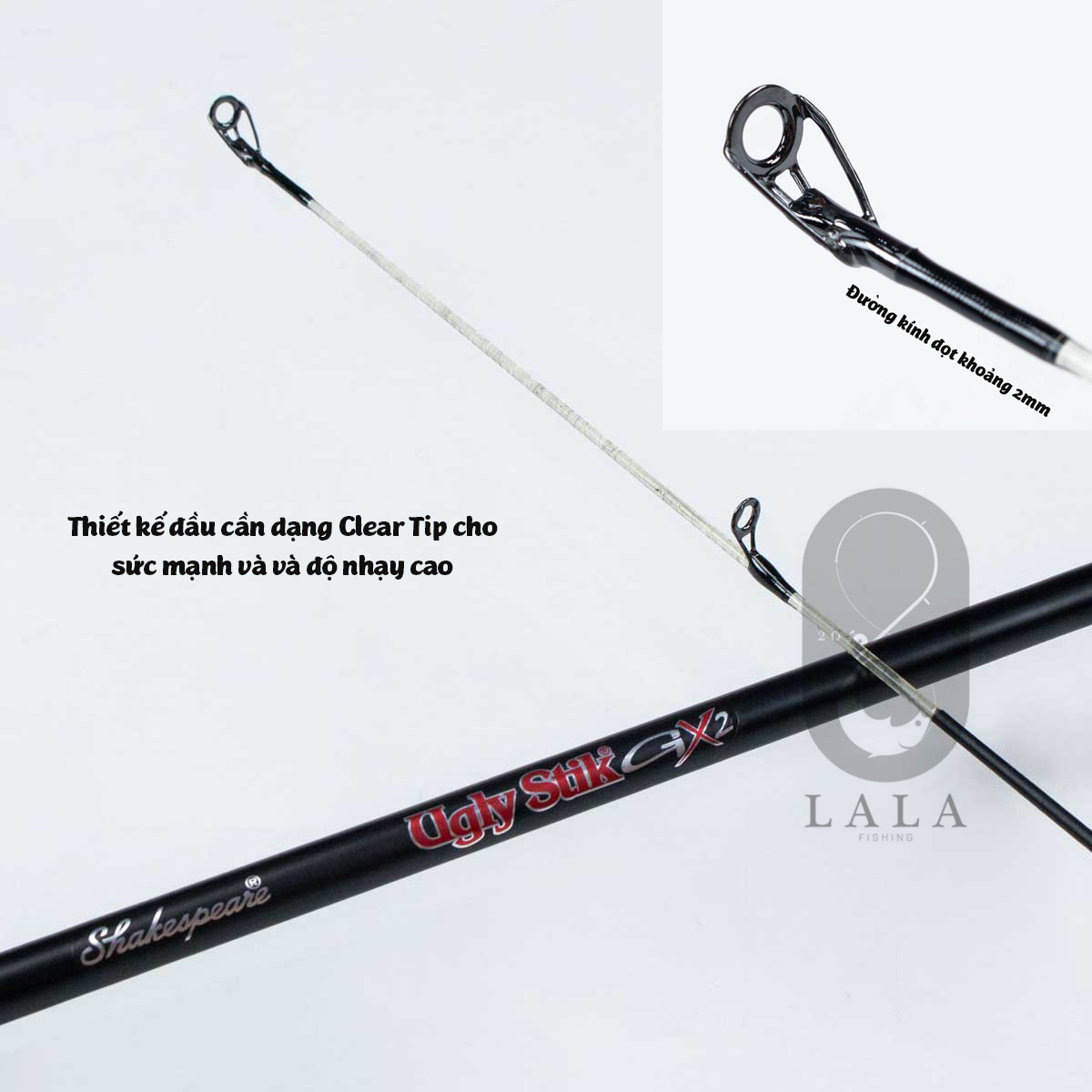 [HCM] Cần câu cá Shakespeare Ugly Stik GX2 2m1