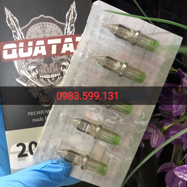 Kim xăm Pen 9RM Quatat đánh bóng ( 20 kim / 1 hộp )