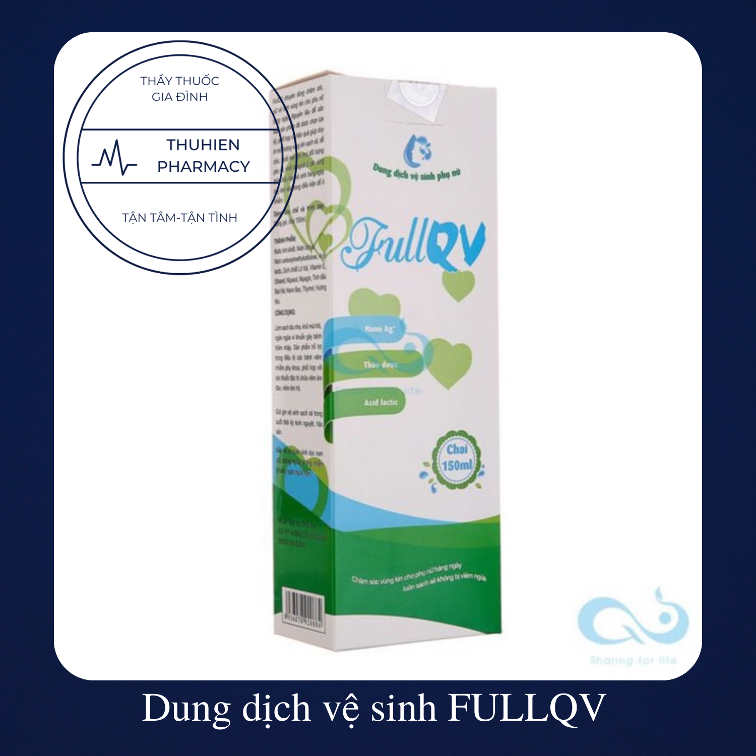 FullQV (Chai 150ml)-Dung dịch vệ sinh phụ nữ