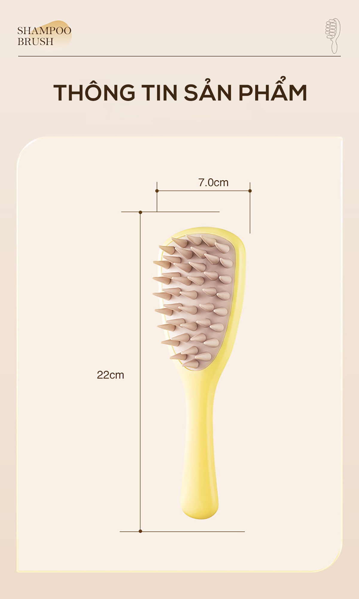 LAVY STORE - Lược massage da đầu gỡ rối tóc và gội đầu thư giản
