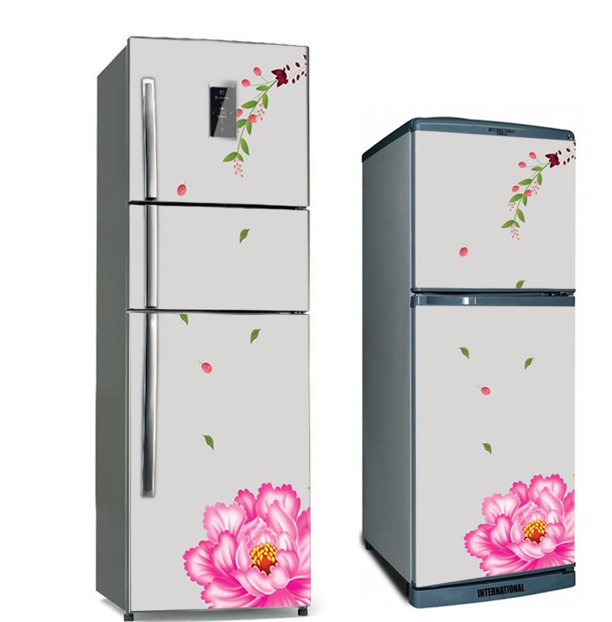 [HCM]Decal dán tủ lạnh 3 ngăn