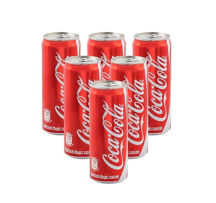 Combo Lốc 6 Lon Coca 330ml