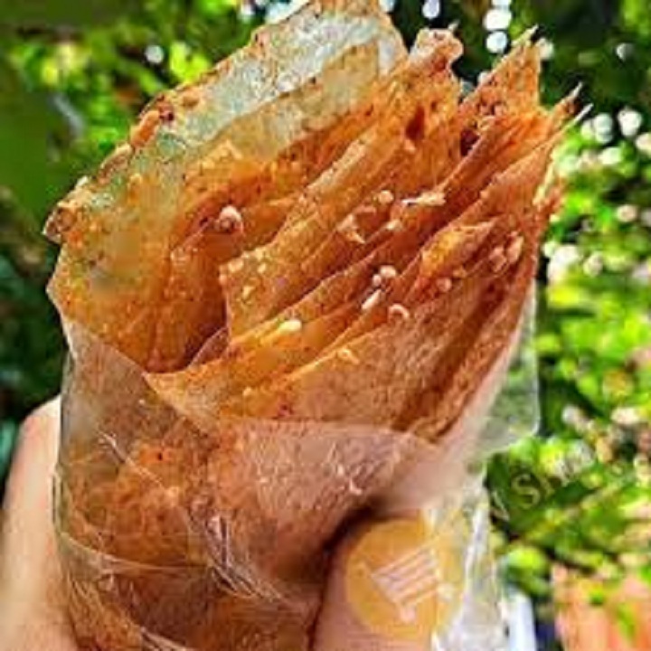 Bánh tráng trộn Muối nhuyễn - Tỏi phi (Bánh xì ke 500Gr)