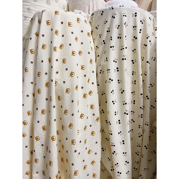 vải thô đũi cara mềm mát 100% cotton hình con hổ