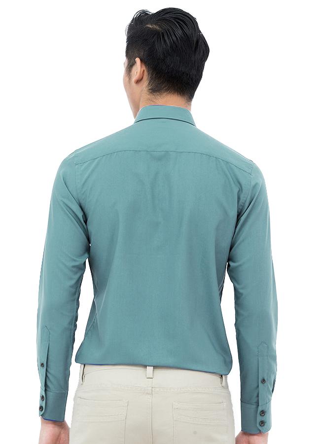 Sơ mi lịch lãm phong cách Hàn Quốc (xanh xám)