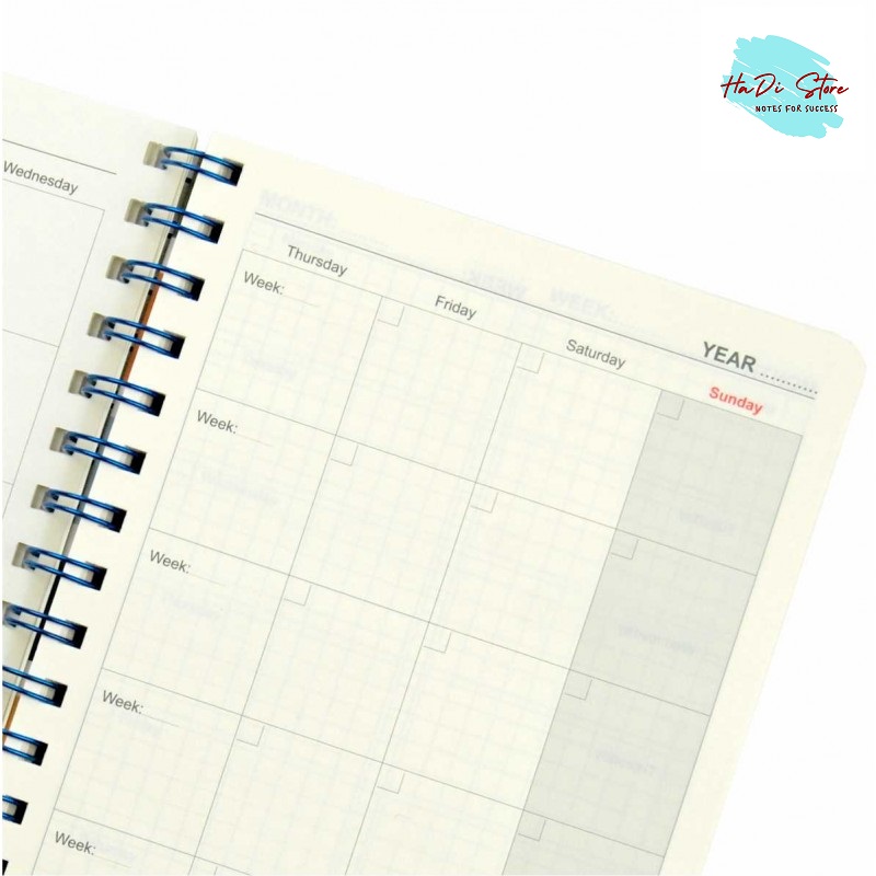 KLONG Sổ lò xo PLANNER A5 - 100 tờ (MS:945)