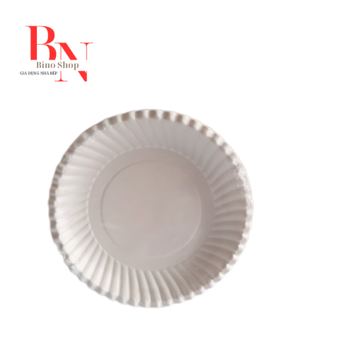 Dĩa giấy trắng 16cm- 50 cái