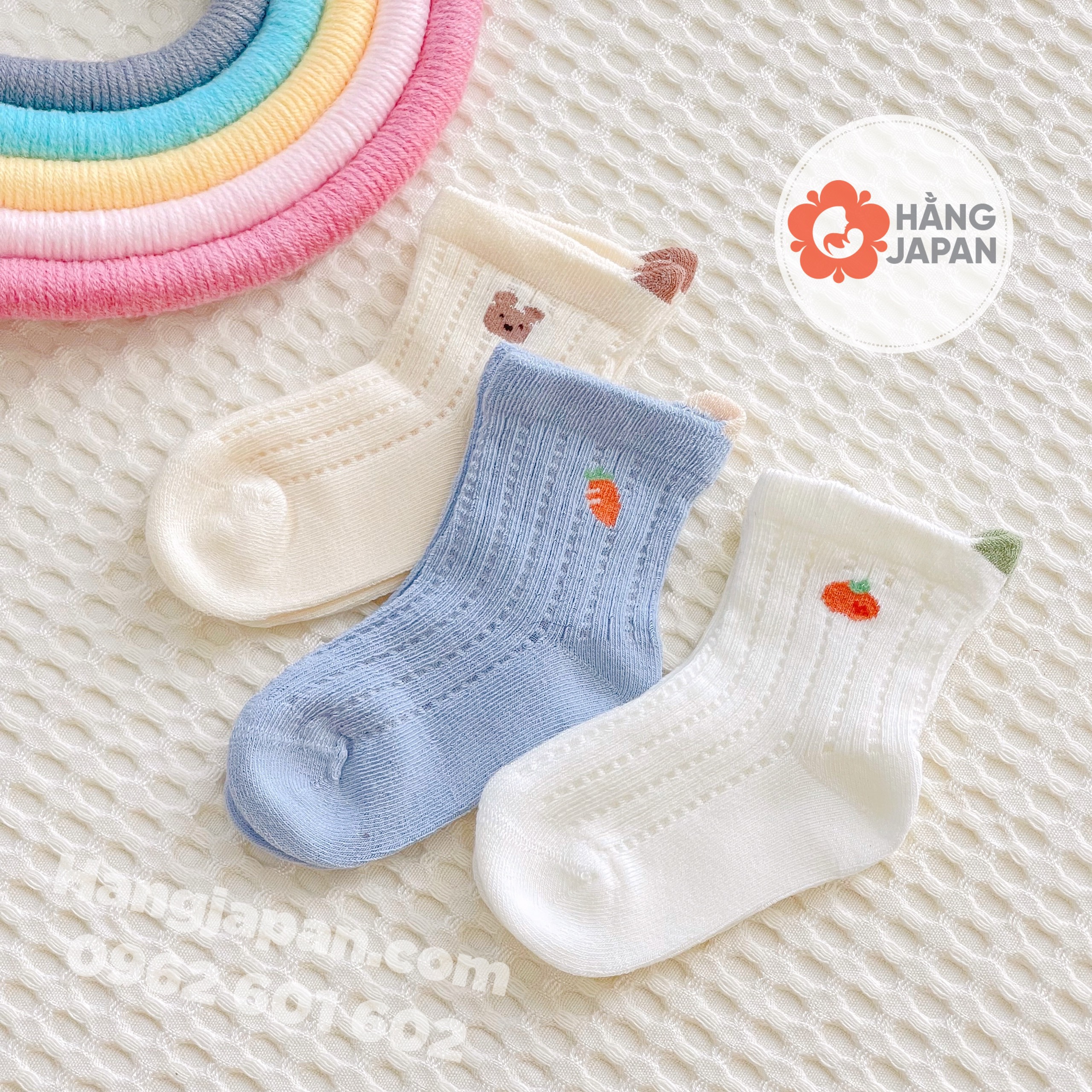 Set 3 tất lưới Nemo Baby size S/M
