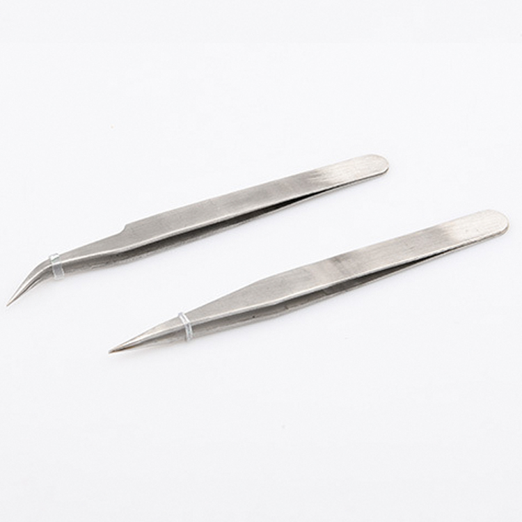 Bộ 2 Nhíp Gắp Linh Kiện Điện Tử ( 1 Cong - 1 Thẳng )