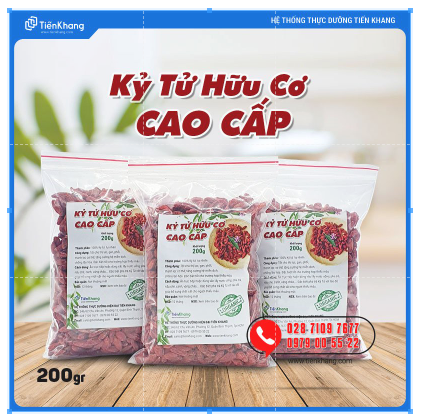 Kỷ Tử Hữu Cơ Cao Cấp - Bịch (200gram)