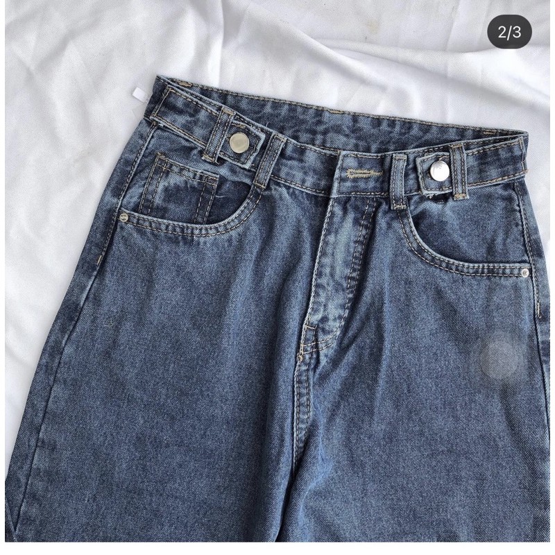 🧩BAGGY JEANS ỐNG RỘNG ĐAI NÚT