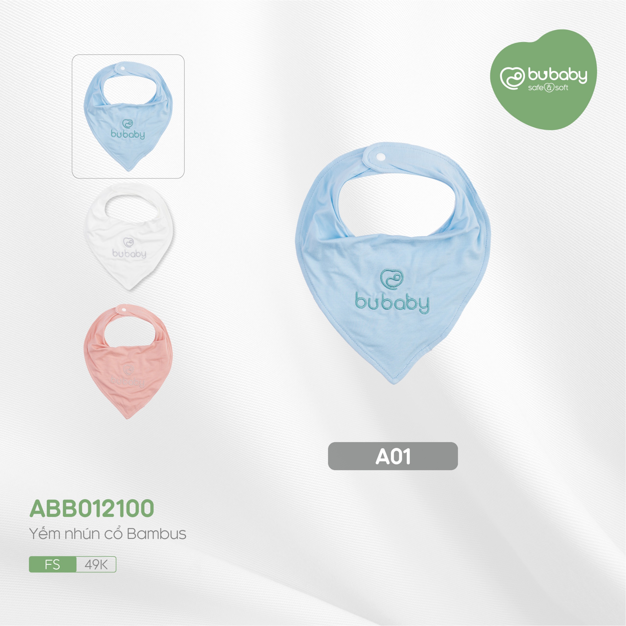 Yếm sợi tre Bu baby Bambus